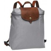 Sac A Dos Boutique Longchamp Paris soldes sorties Digne Gris Argent